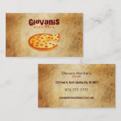 Pizza Visitekaartjes (Voorkant / Achterkant)