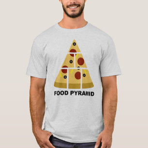 Pizza Voedselpiramide Grappig T-Shirt
