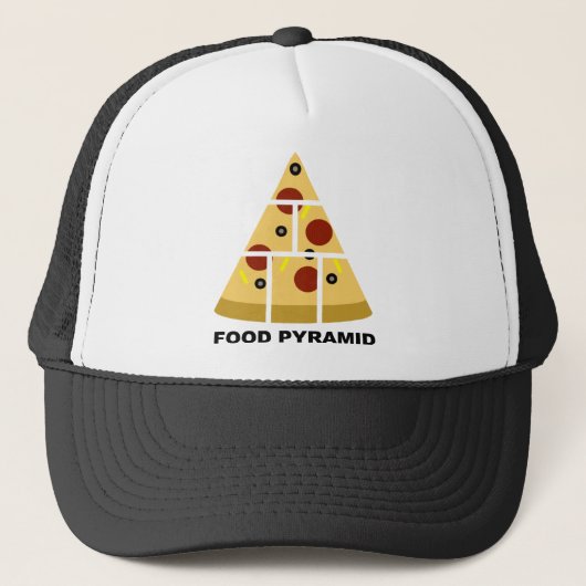 Pizza Voedselpiramide Grappige Pet Vrachtwagenchau (Voorkant)