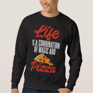 Pizza voor de voeding van mannen en vrouwen trui