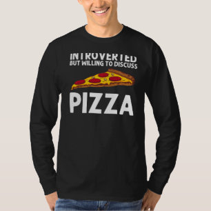Pizza voor mannen Italiaans voedsel pizza pepperon T-shirt
