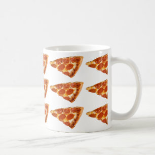Pizza voor ontbijt koffiemok