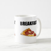 Pizza voor ontbijtMok Koffiemok (Voorkant rechts)