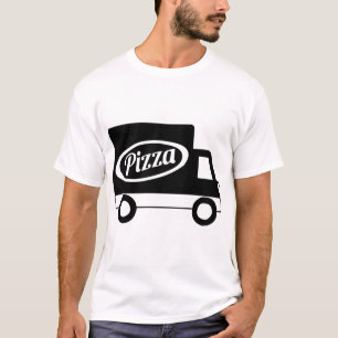 Pizza Vrachtwagen Lokale levering Werknemer Unifor T-shirt