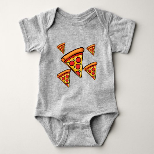 Pizza Vrijdag Design - Baby Jersey Bodysuit (Voorkant)