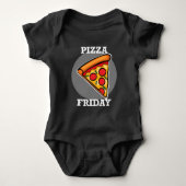 Pizza Vrijdag Design - Baby Jersey Bodysuit (Voorkant)