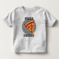 Pizza Vrijdag Design - Toddler Fine Jersey T-Shirt