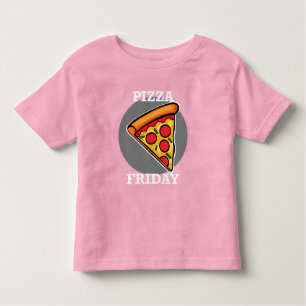 Pizza Vrijdag Design - Toddler Fine Jersey T-Shirt