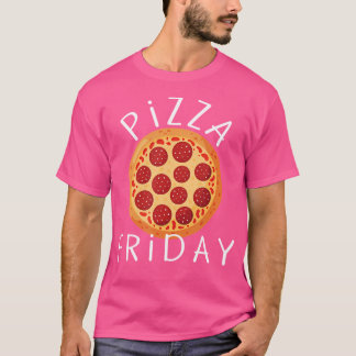 Pizza Vrijdag Mannen Vrouwen Kinder Kleding Access T-shirt