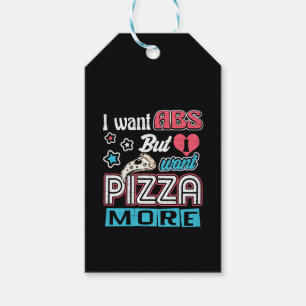 Pizza vs ABS - Bulking Dieet - Grappige Carbs Nieu Cadeaulabel