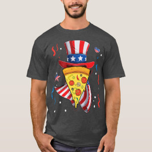 Pizza vs vlag Pet 4 juli jongens meisjes Kinder vo T-shirt
