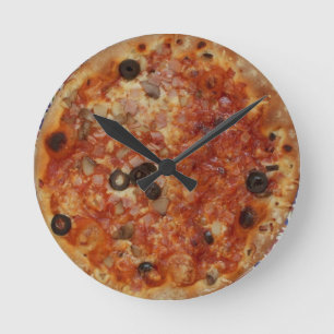 Pizza Wall Clock Ronde Klok