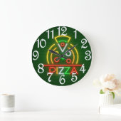 Pizza wandklok grote klok (Huis)