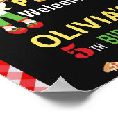 Pizza welkomstfeest Pizza kookfeest Poster (Hoek)