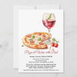 Pizza & Wine Night - Vaderdag Diner Party Kaart