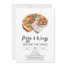 Pizza & Wings Before The Rings Uitnodiging