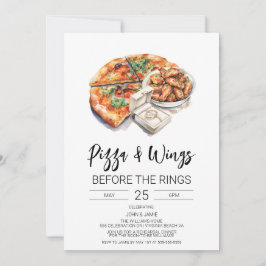 Pizza & Wings Before The Rings Uitnodiging