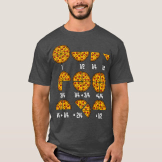 Pizza Wiskunde Fraction Italiaanse cuisine Food Fu T-shirt