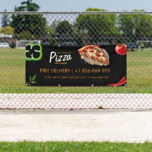 Pizza zaak aangepaste banner