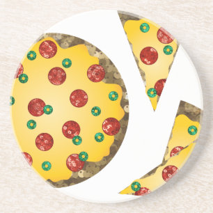 pizza zandsteen onderzetter
