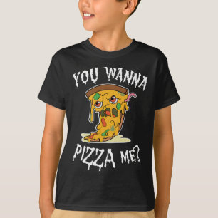 Pizza Zombie Je wilt pizza me Pun Halloween eten T-shirt