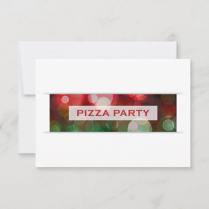 pizzafeestje bokeh kaart
