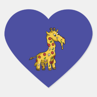 pizzagiraf hart sticker