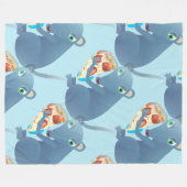 pizzahoopje fleece deken (Voorkant (Horizontaal))