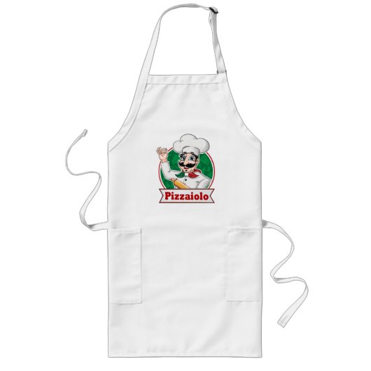 Pizzaiolo Pizza Chef Lang Schort (Voorkant)