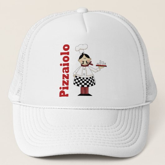 Pizzaiolo Pizza Chef Trucker Pet (Voorkant)