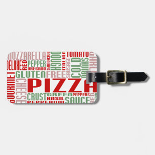 pizzakjeChat Bagagelabel