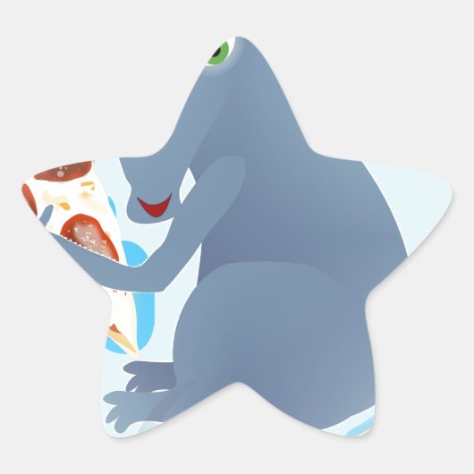 pizzarat ster sticker (Voorkant)