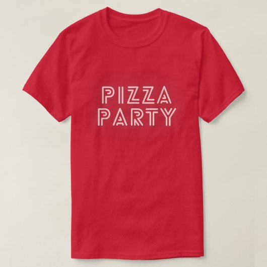 pizza's voor vrouwelijke mannen t-shirt (Design voorkant)