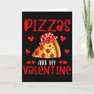 Pizzas zijn mijn Valentijn Food Lover Kids Familie Kaart