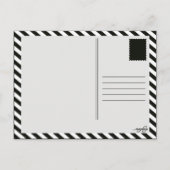 pizzastrepen uitnodiging briefkaart (Achterkant)