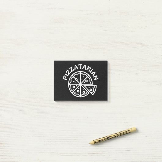 Pizzatarian Pizza Post-it® Notes (Op bureau)