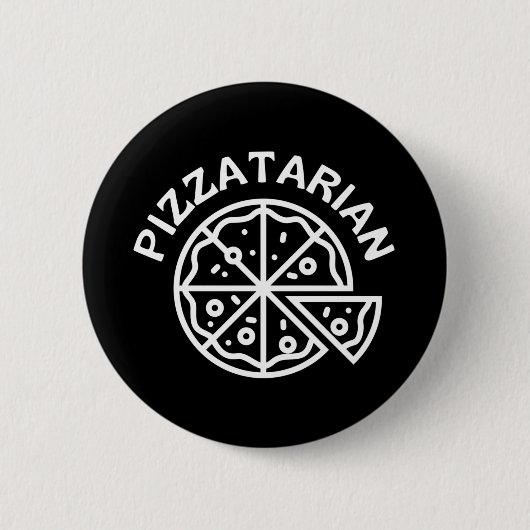 Pizzatarian Pizza Ronde Button 5,7 Cm (Voorkant)