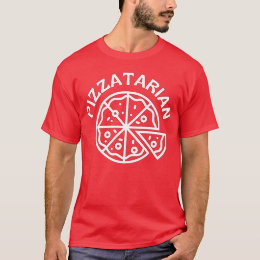 Pizzatarian Pizza T-shirt (Voorkant)