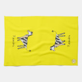 Pizzebra Pizza Funny Zebra Kitchen Towel Theedoek (Horizontaal)