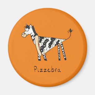 Pizzebra Pizza Zebra Magnet Magneet
