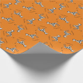 Pizzebra Pizza Zebra-omslagpapier Cadeaupapier (Hoek)