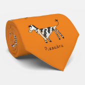 Pizzebra Pizza Zebra Stropdas (Opgerold)