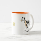 Pizzèbre Pizza Zèbre café Mug (Devant droit)