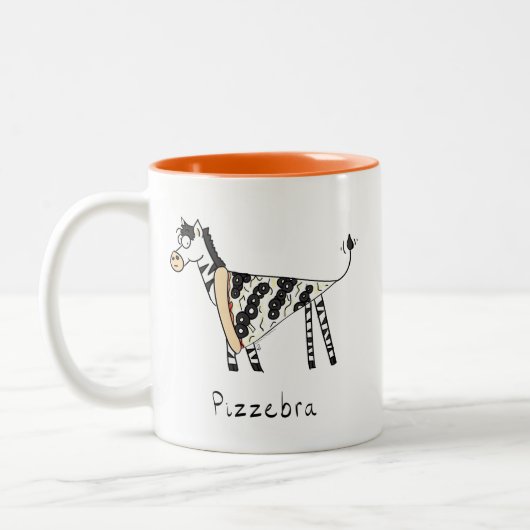 Pizzèbre Pizza Zèbre café Mug (Gauche)