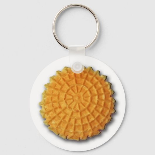 Pizzelle cookie sleutelketen sleutelhanger (Voorkant)