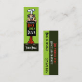 Pizzeria Chef Italiaans restaurant Mini Visitekaartje (Voorkant / Achterkant)