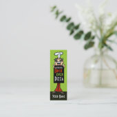 Pizzeria Chef Italiaans restaurant Mini Visitekaartje (Staand voorkant)