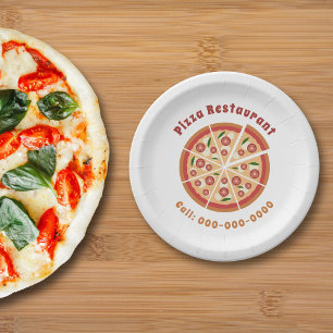 pizzeria papieren bordje