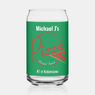 Pizzeria Pizza Fraîchement Faite Verre à Bière