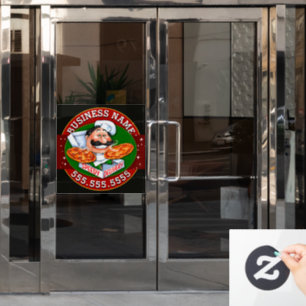 Pizzeria Pizzeria Zakelijk Raamsticker